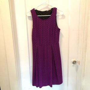 41 Hawthorn Purple Chevron Dress Small